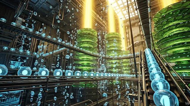 3D chloroplast energy factory
