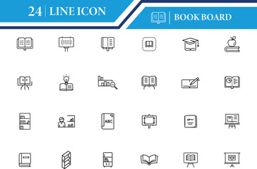Book Board Icon Vector Illustration