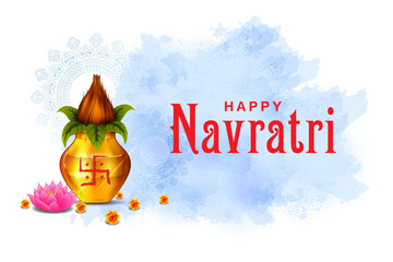 vector illustration of Happy Durga Puja India festival holiday background