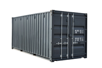 Stacked Shipping Containers in Industrial Storage Yard