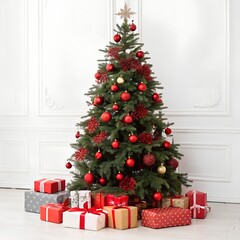 christmas tree with gifts