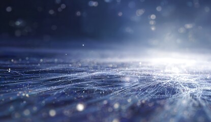 Abstract digital network, glowing particles