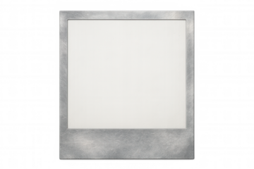 Metal photo frame with brushed surface, creating sleek minimalist backdrop for digital graphics and visual presentations