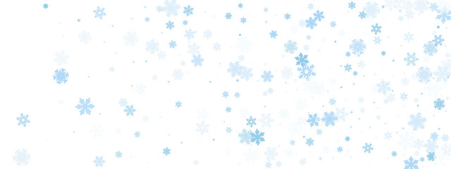 Snowfall background with winter vector snowflakes, perfect for holiday and New Year designs.