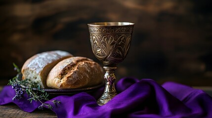 champagne and christmas decorations