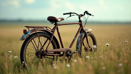 Fototapeta premium Forgotten Places Abandoned houses,overgrown ruins,rusted machinery reclaimed by nature