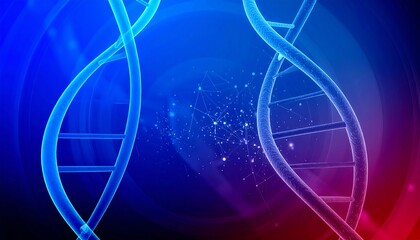 Abstract DNA double helix graphic