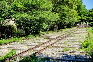 京都、蹴上インクラインの風景