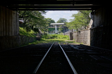 京都、蹴上インクラインの風景