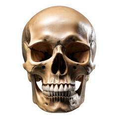 Obraz premium Skull isolated on transparent background, front view