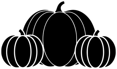 food illustration harvest silhouette thanksgiving logo holiday icon pumpkin outline autumn vegetable fruit season fall seasonal decoration traditional nature shape women vector graphic background