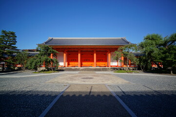 京都、三十三間堂の風景
