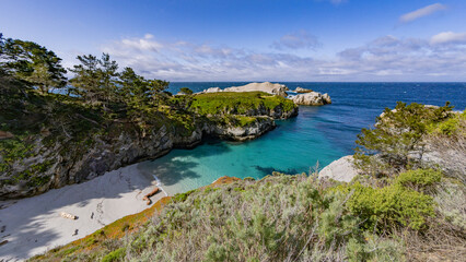 Secluded Turquoise Cove at Point Lobos State Natural Reserve