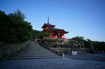 京都、清水寺の風景