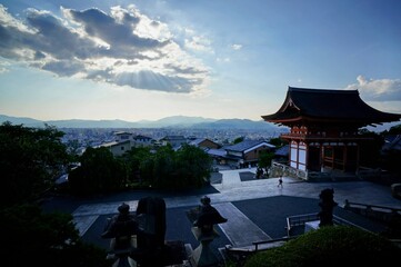 京都、清水寺の風景