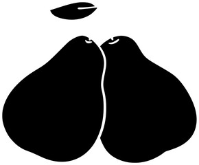 food illustration healthy silhouette fruit logo quince icon garden outline pear organic harvest fresh ripe leaf nature yellow juicy shape vegan vector graphic background