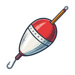 Elegant Create Bold Stroke Fishing Float Bobber Creative Visual © Iwan