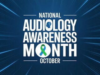 Celebrate national audiology awareness month in october with this vibrant design