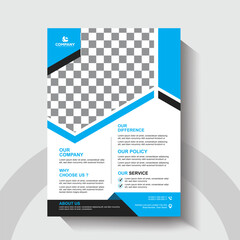 Modern Corporate Business Flyer Template. Creative Company Brochure and Marketing Design.