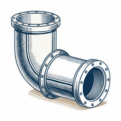 Beautiful Create Bold Stroke Welded Pipe Joint Whi Creative Visual