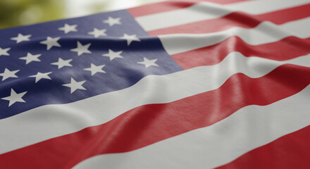 Waving American flag embodies freedom, independence, and patriotic spirit for national celebrations