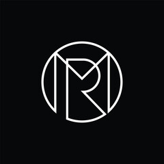 Minimalist MR monogram logo