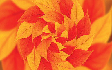 Warm and vibrant abstract background with blended orange yellow and red tones