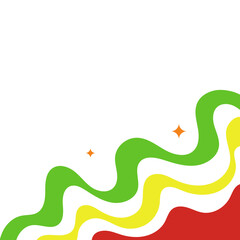 Halloween Abstract Corner Illustration