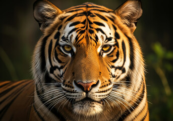 portrait of a bengal tiger
