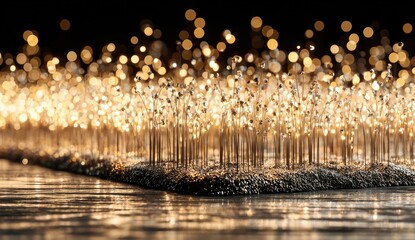 Golden lights embedded in a dark matrix