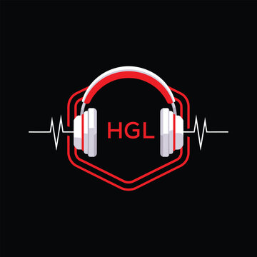 HGL  Headphone Company logo. HGL Modern Music logo design for entrepreneur and business. HGL Entertainment Branding best icon.
