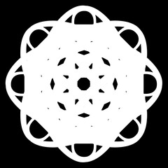 Abstract Geometric Symmetry Mandala Pattern