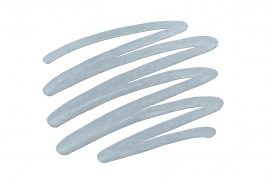 Soft blue pastel scribble creating textured graphic element against transparent backdrop