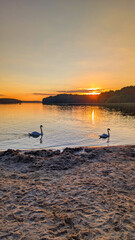 Sunset at Jezioro Gim Lake Gim Gimmensee © markusbingel