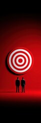 business marketing concept with client, business, aim