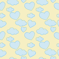 seamless pattern with hearts