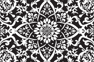Mandala Damask Rectangle SVG Set
