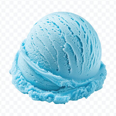 realistic delicious scoop of  vanilla ice cream in in different color style isolated on transparent background