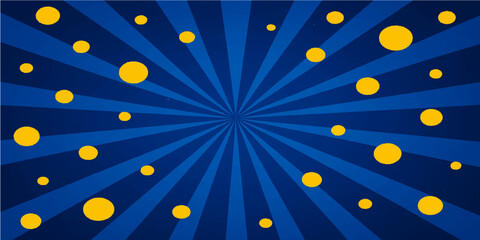 Blue starry abstract background with shining bright stars