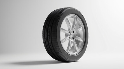 Close-up of the tire advertisement