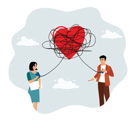 Couples experienced complex communication problems.
