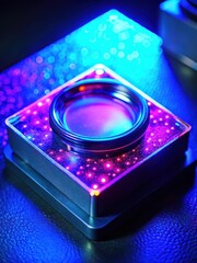 Fluorescence emission filter under ultraviolet light