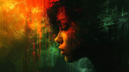 solitude, dépression, replis sur soi, illustration sur le thème de la santé mentale