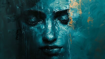 solitude, dépression, replis sur soi, illustration sur le thème de la santé mentale