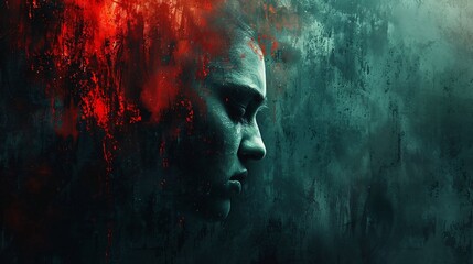 solitude, dépression, replis sur soi, illustration sur le thème de la santé mentale