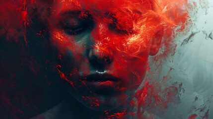 solitude, dépression, replis sur soi, illustration sur le thème de la santé mentale