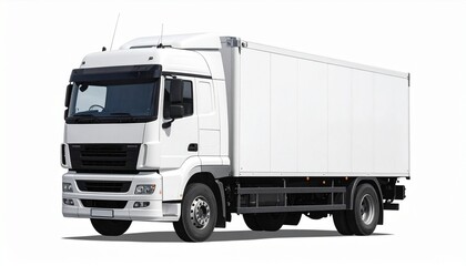 truck isolated on white