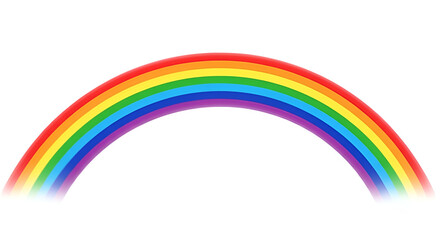 Colorful rainbow arc isolated PNG with Transparent Background