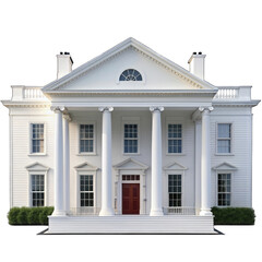 Obraz premium white house isolated on white