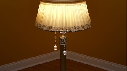 Clean wall floor lamp photo in 4K with 50mm f1.8 lens studio tones and controlled shadow